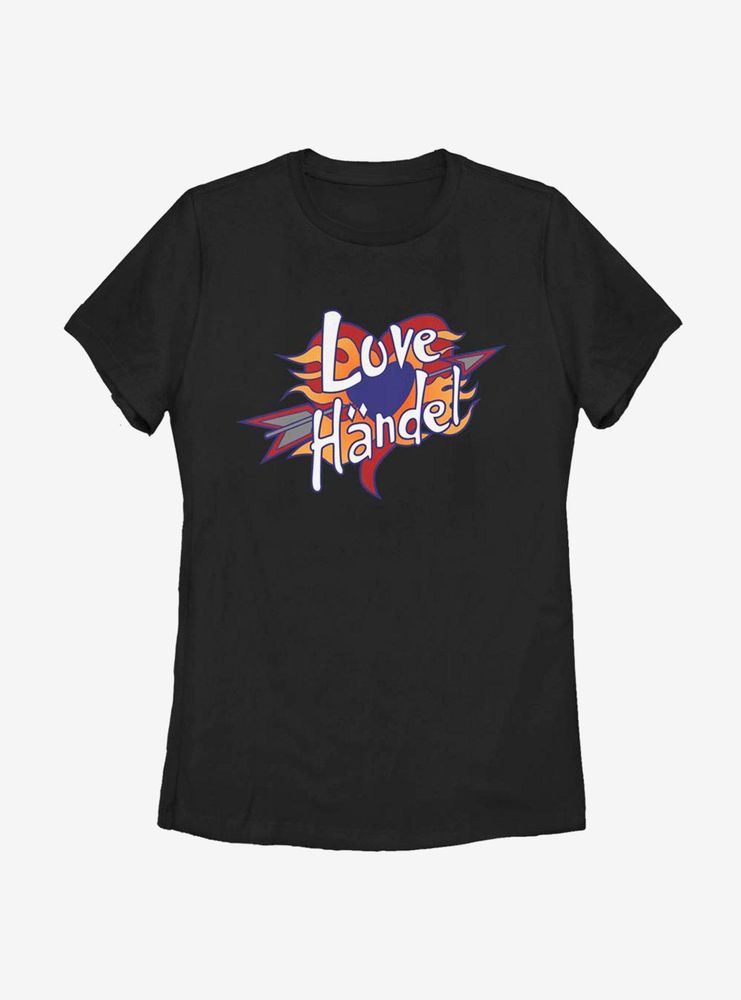 Disney Phineas And Ferb Love Handel Womens T-Shirt