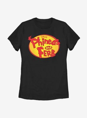 Disney Phineas And Ferb Oval Logo Womens T-Shirt