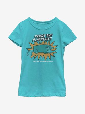 Disney Phineas And Ferb Perry The Platypus Youth Girls T-Shirt