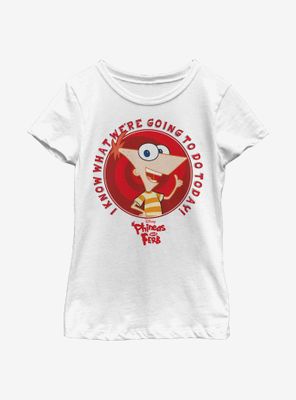 Disney Phineas And Ferb Do Today Youth Girls T-Shirt