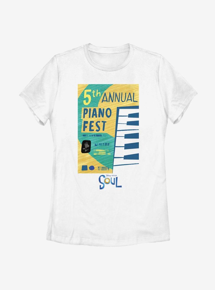 Disney Pixar Soul Piano Fest Womens T-Shirt