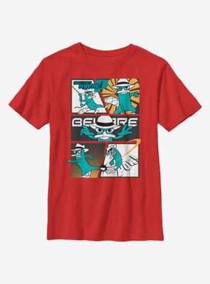 Disney Phineas And Ferb Agent P Box Up Youth T-Shirt