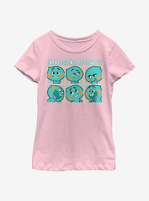 Disney Pixar Soul Expressions Of 22 Youth Girls T-Shirt