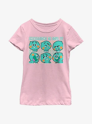 Disney Pixar Soul Expressions Of 22 Youth Girls T-Shirt