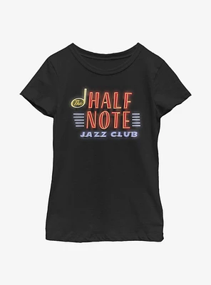 Disney Pixar Soul Half Note Neon Sign Youth Girls T-Shirt