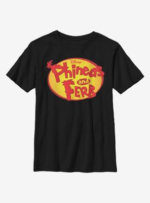 Disney Phineas And Ferb Oval Logo Youth T-Shirt