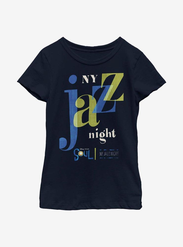 Disney Pixar Soul NY Jazz Night Youth Girls T-Shirt