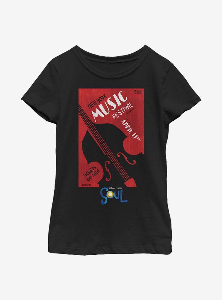 Disney Pixar Soul NY Music Festival Youth Girls T-Shirt