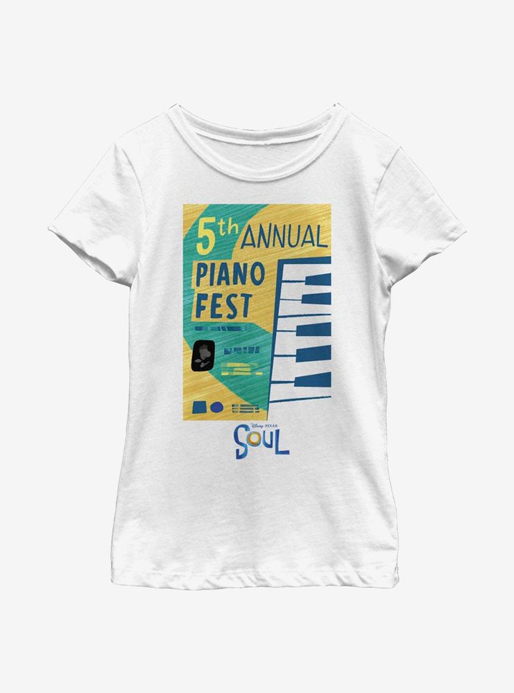 Disney Pixar Soul Piano Fest Youth Girls T-Shirt