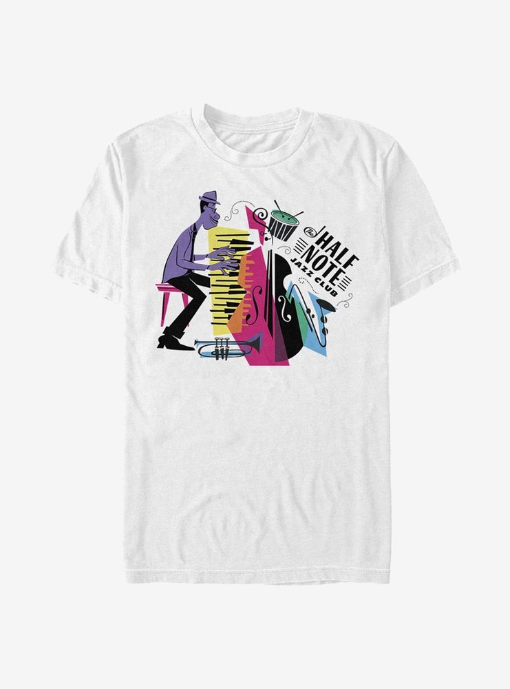 Disney Pixar Soul Half Note Jazz Club Badge T-Shirt