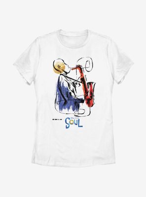 Disney Pixar Soul Saxophone Painting Womens T-Shirt