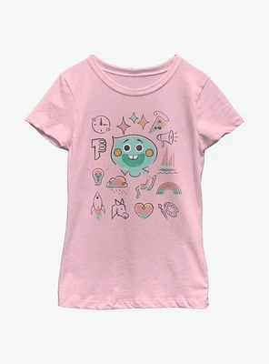 Disney Pixar Soul Personality Grid Youth Girls T-Shirt