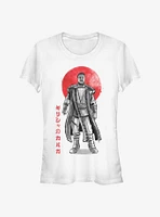 Star Wars The Mandalorian Sumi-e Ink Greef Karga Girls T-Shirt