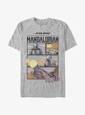 Star Wars The Mandalorian Mando And Child Comic T-Shirt
