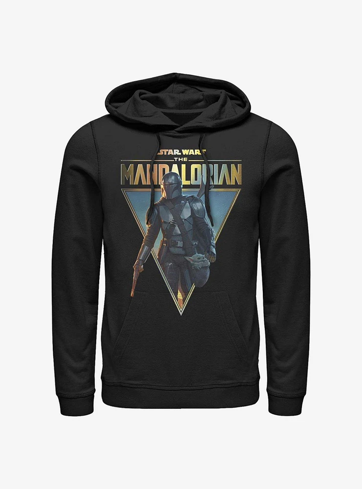 Star Wars The Mandalorian Mando And Child Poster Hoodie