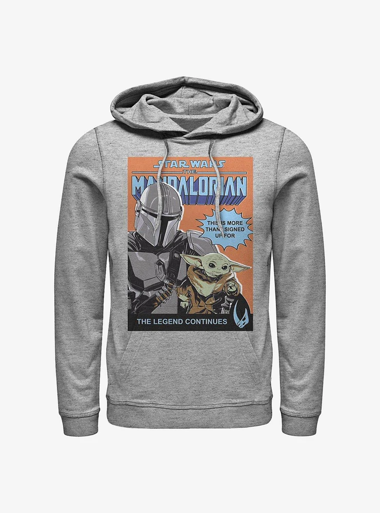Star Wars The Mandalorian Signed Up For Child Comic Poster Hoodie