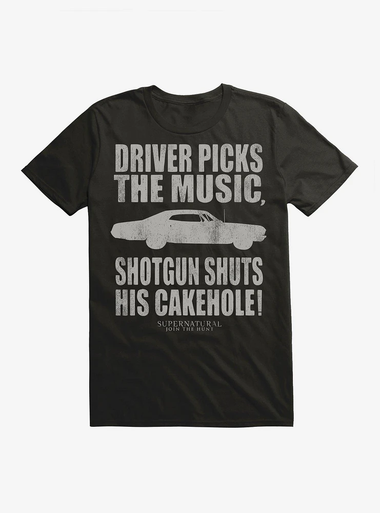 Supernatural Driver Picks The Music T-Shirt