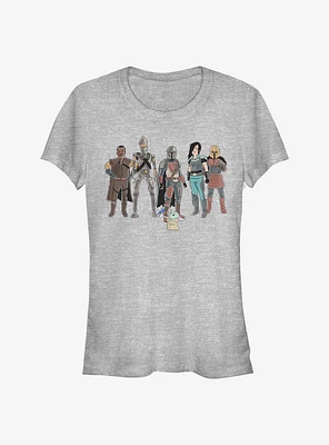 Star Wars The Mandalorian Child And Friends Girls T-Shirt