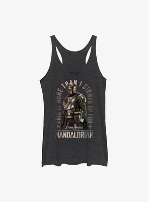 Star Wars The Mandalorian Signed Up Girls Tank