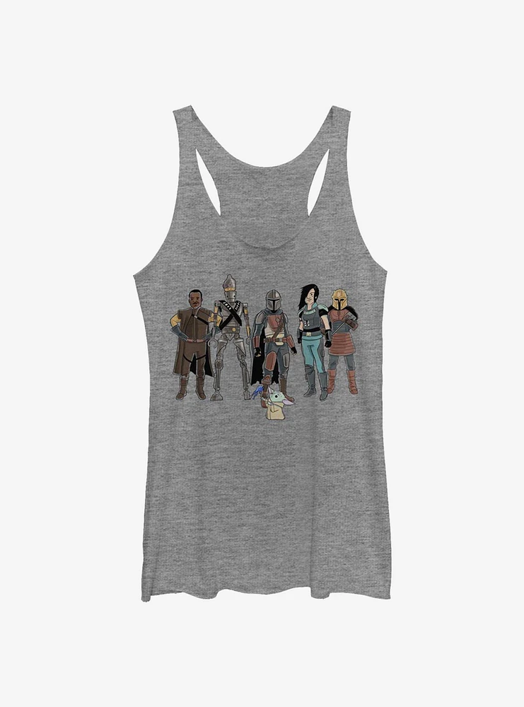 Star Wars The Mandalorian Child And Friends Girls Tank