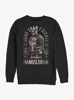 Star Wars The Mandalorian Signed Up Crew Sweatshirt