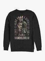 Star Wars The Mandalorian Signed Up Crew Sweatshirt