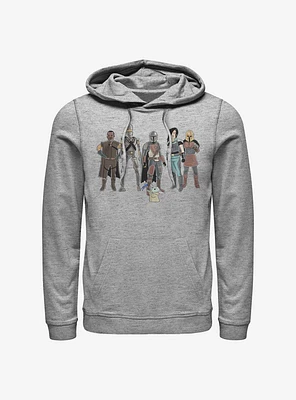 Star Wars The Mandalorian Child And Friends Hoodie