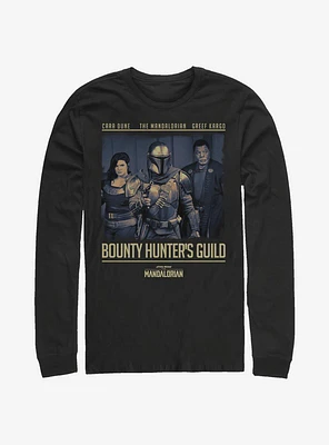 Star Wars The Mandalorian Bounty Hunter's Guild Long-Sleeve T-Shirt