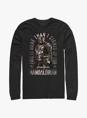 Star Wars The Mandalorian Signed Up Long-Sleeve T-Shirt