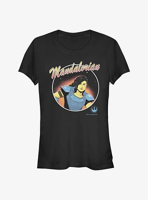 Star Wars The Mandalorian Cara Dune Circle Girls T-Shirt