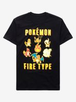 Pokemon Fire Type T-Shirt