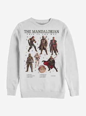 Star Wars The Mandalorian Mando Textbook Sweatshirt