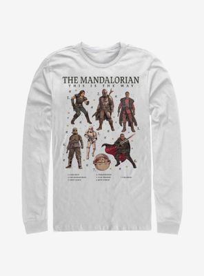 Star Wars The Mandalorian Mando Textbook Long-Sleeve T-Shirt