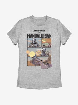 Star Wars The Mandalorian Mando Comic Womens T-Shirt