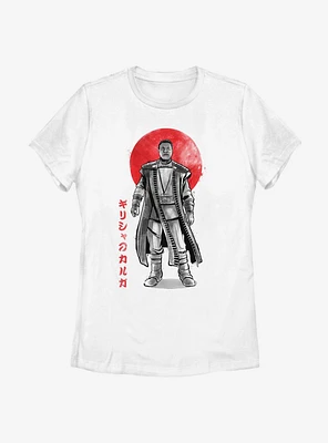Star Wars The Mandalorian Sumi-E Ink Greef Womens T-Shirt
