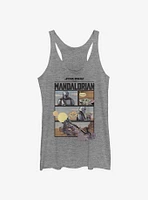 Star Wars The Mandalorian Mando Comic Womens Tank Top