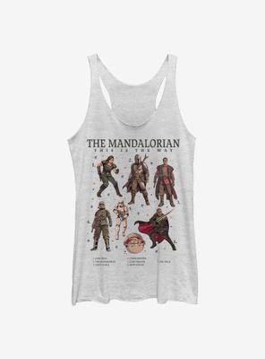 Star Wars The Mandalorian Mando Textbook Womens Tank Top