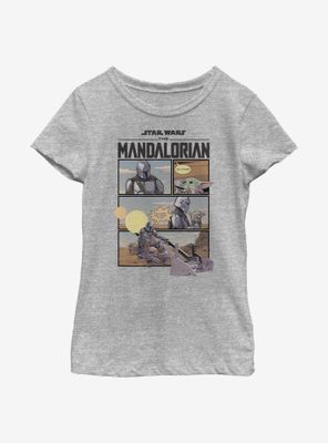 Star Wars The Mandalorian Mando Comic Youth Girls T-Shirt