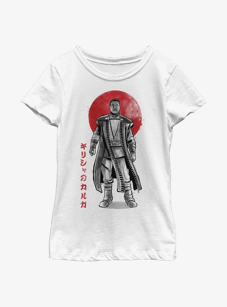 Star Wars The Mandalorian Sumi-E Ink Greef Youth Girls T-Shirt