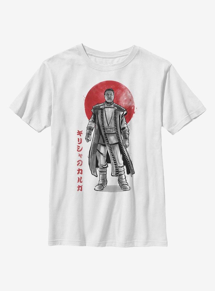 Star Wars The Mandalorian Sumi-E Ink Greef Youth T-Shirt