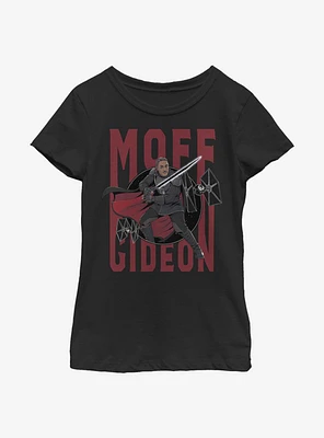 Star Wars The Mandalorian Moff Gideon Youth Girls T-Shirt