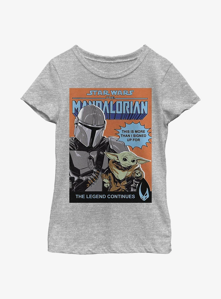 Star Wars The Mandalorian Signed Up For Poster Youth Girls T-Shirt