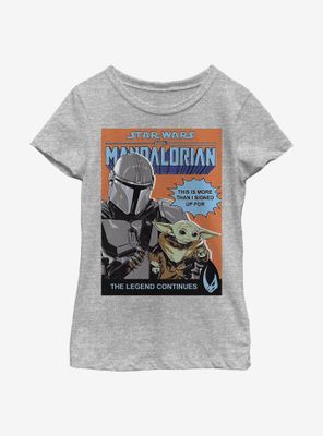 Star Wars The Mandalorian Signed Up For Poster Youth Girls T-Shirt