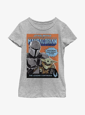 Star Wars The Mandalorian Signed Up For Poster Youth Girls T-Shirt