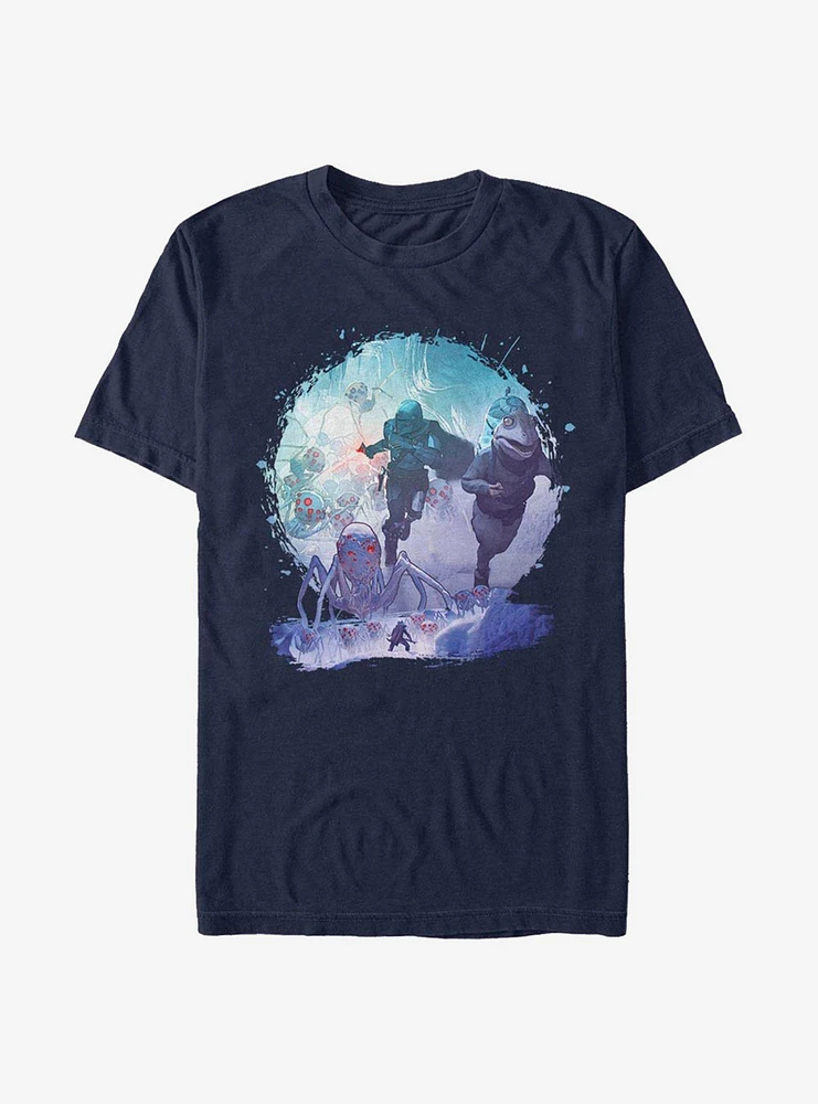 Star Wars The Mandalorian Season 2 Spider Attack T-Shirt