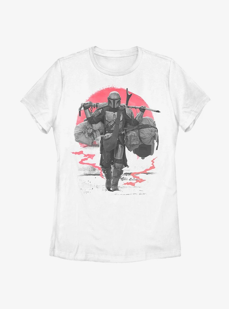 Star Wars The Mandalorian Season 2 Sunset Womens T-Shirt