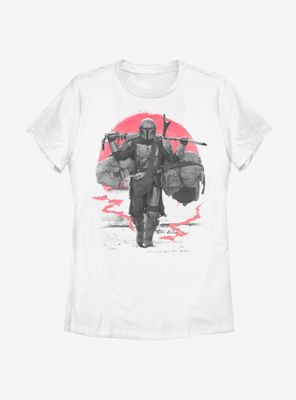 Star Wars The Mandalorian Season 2 Sunset Womens T-Shirt