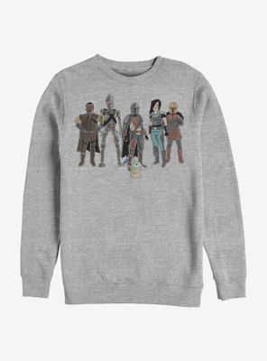 Star Wars The Mandalorian Child And Friends Sweatshirt