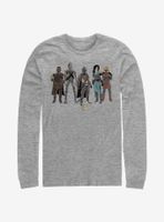 Star Wars The Mandalorian Child And Friends Long-Sleeve T-Shirt