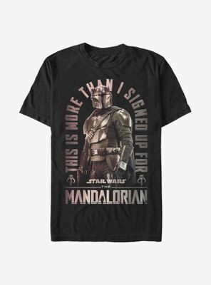 Star Wars The Mandalorian Signed Up T-Shirt